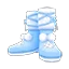 柔白雪花長靴-T